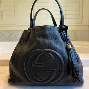 Gucci Soho Black Leather Shoulder Bag